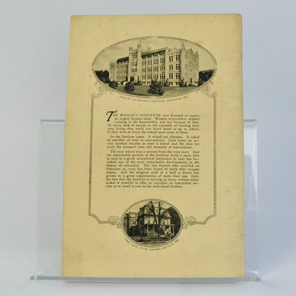 Woman's Institute of Domestic Arts & Sciences Booklet Magazine 1921 Antique