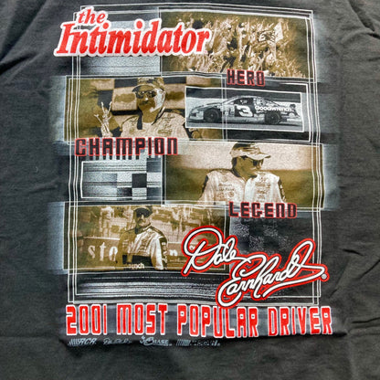 Vintage NASCAR Dale Earnhardt #3 2001 Most Popular Driver T-Shirt Intimidator L