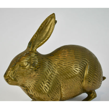Brass Rabbit Bunny Vintage 5"