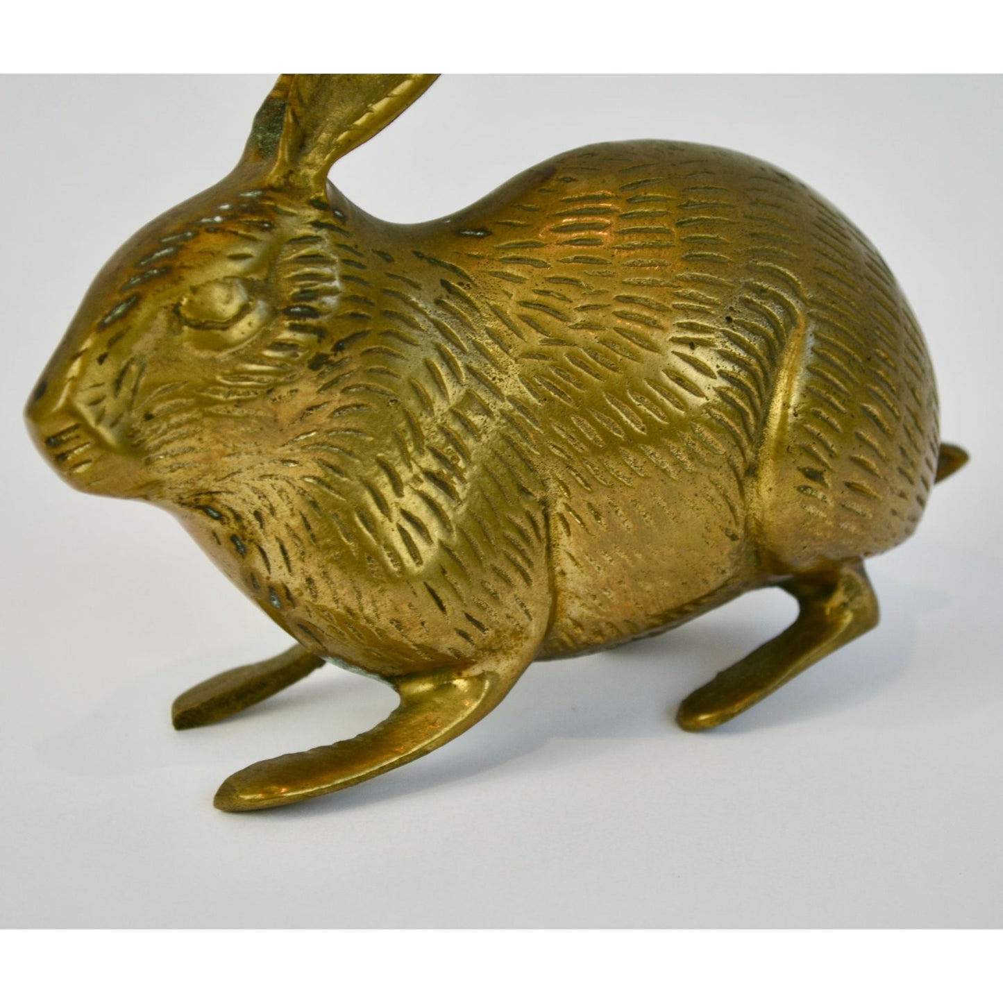 Brass Rabbit Bunny Vintage 5"