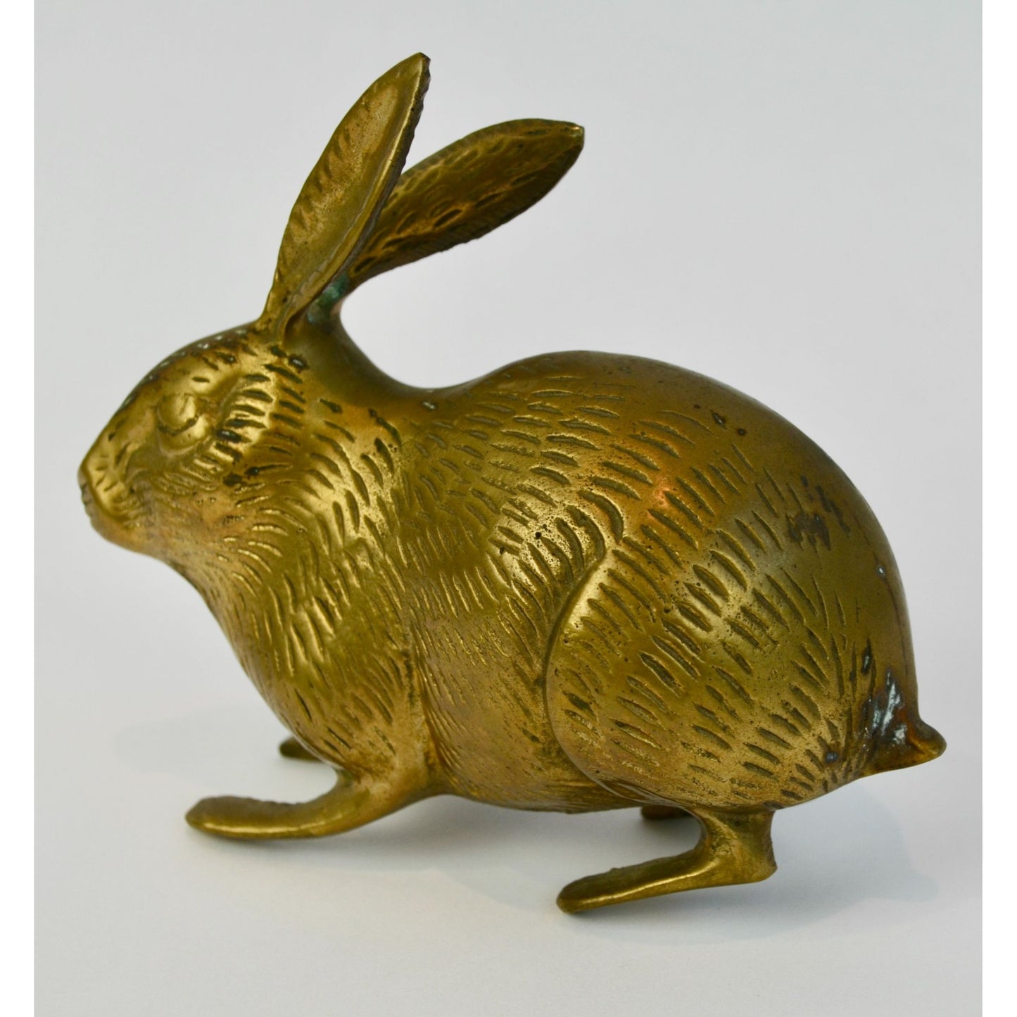 Brass Rabbit Bunny Vintage 5"