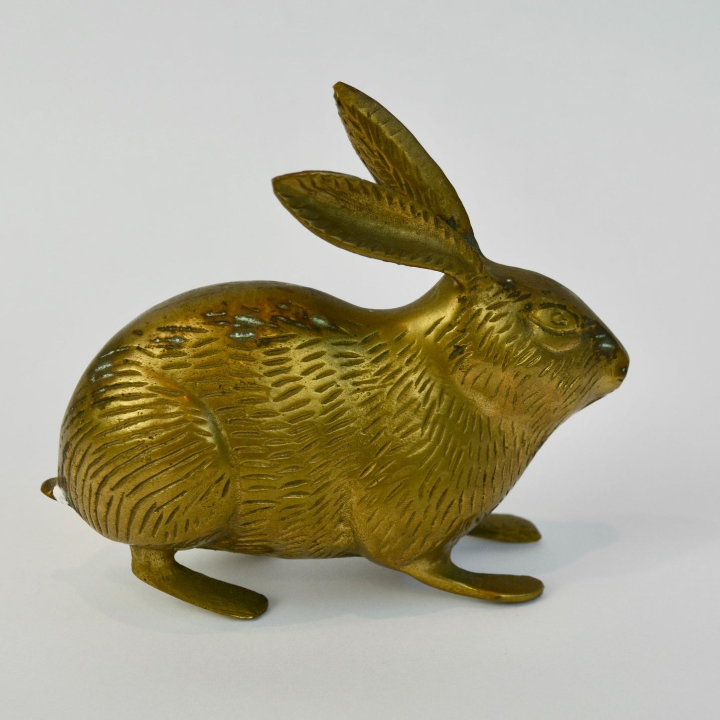Brass Rabbit Bunny Vintage 5"
