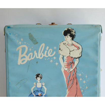 Vintage 1962 Barbie Ponytail Case Blue Mattel