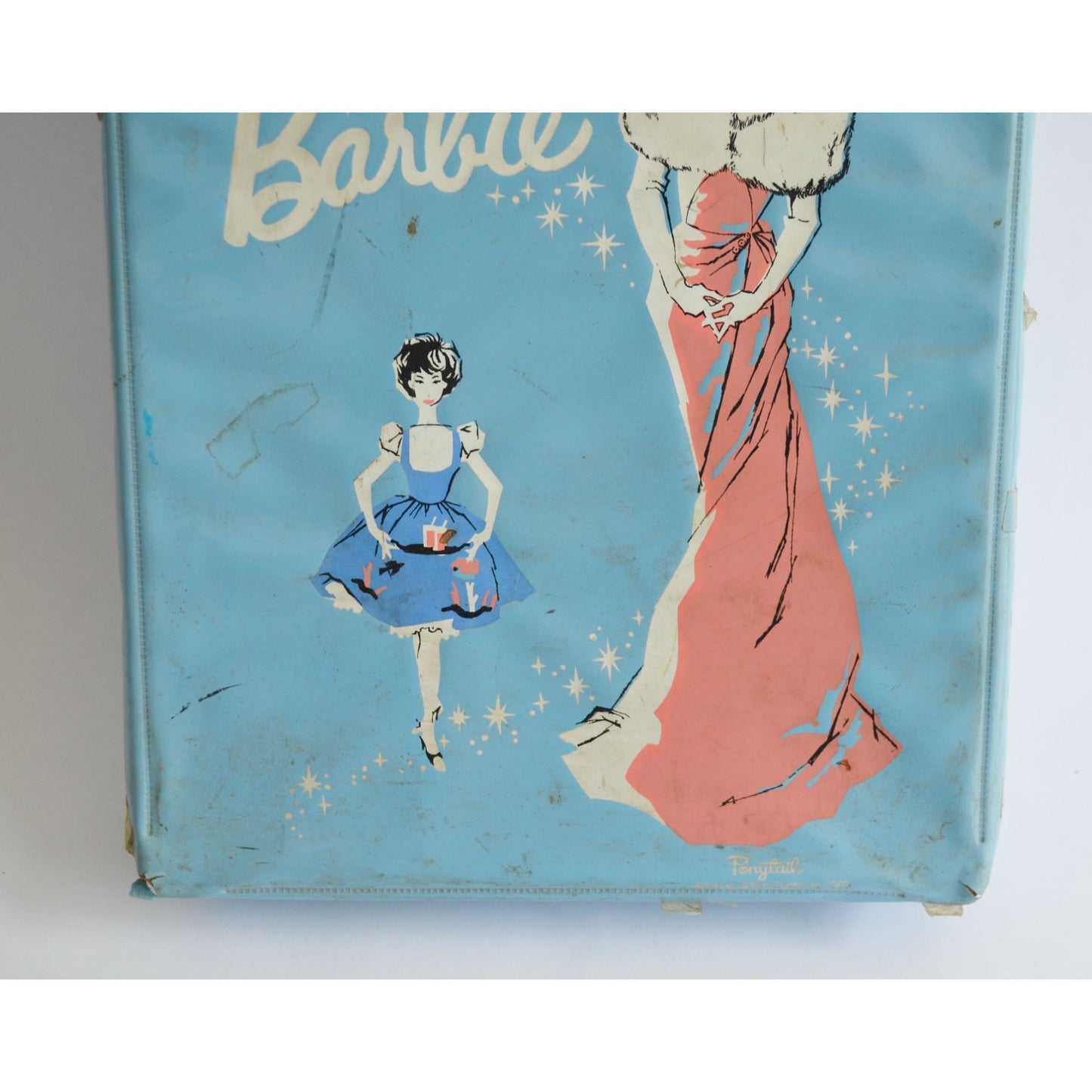 Vintage 1962 Barbie Ponytail Case Blue Mattel
