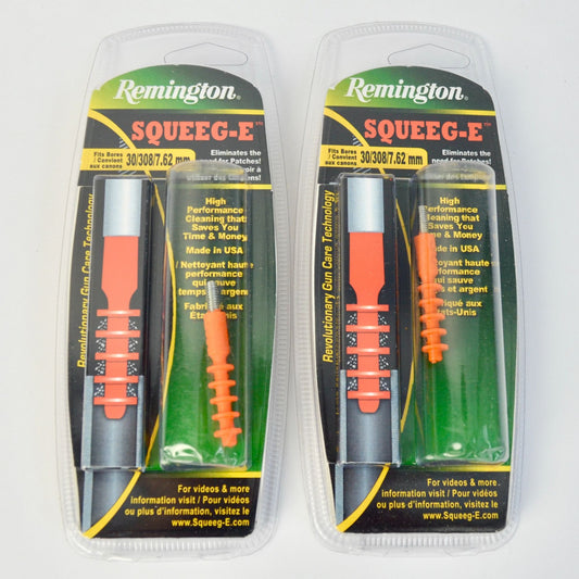 Lot 2 Remington Squeeg-E Bore Cleaner Swap .30-06 .308 7.62 mm Gun Cleaning
