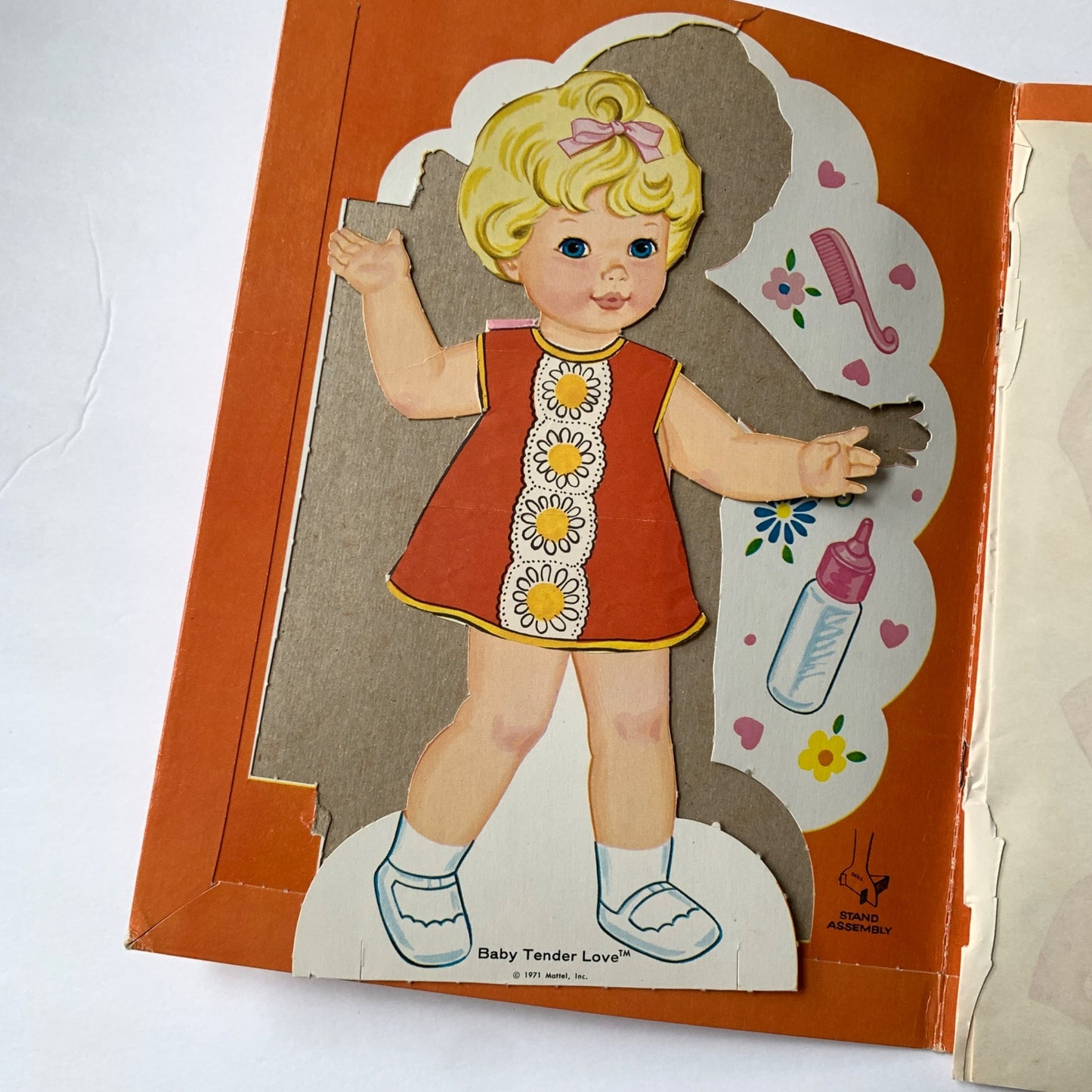 Baby Tender Love Paper Doll 1971 Mattel Book Used