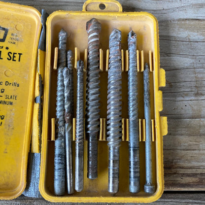 Vintage Craftsman Masonry Drill Bit Set 9-67095 USA