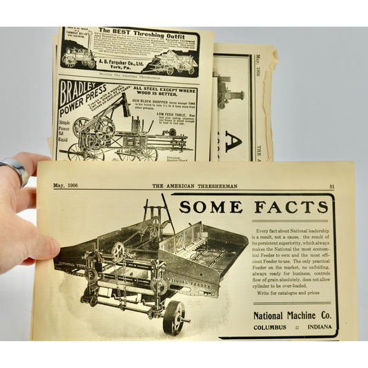 Vintage Antique Ads 1906 Assorted Lot