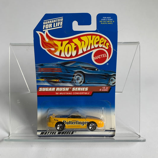 Hot Wheels Butterfinger Sugar Rush '96 Mustang Convertible Vintage New 1997