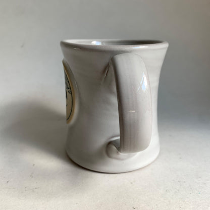 Deneen Pottery ie IE I E Ceramic Coffee Mug Gray