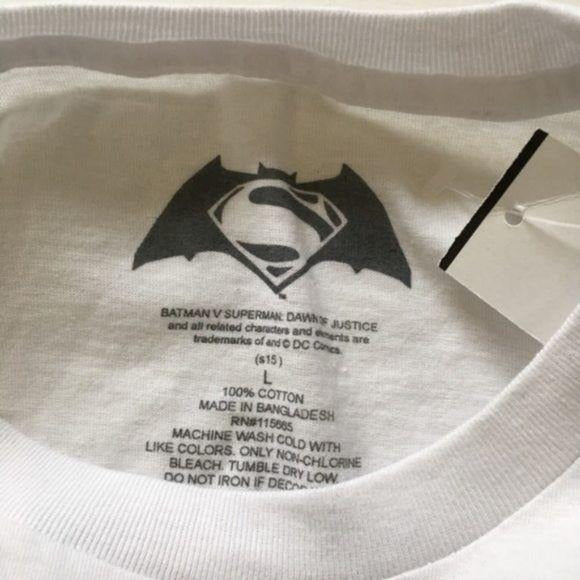 New Dawn of Justice Batman Superman Logo Tee