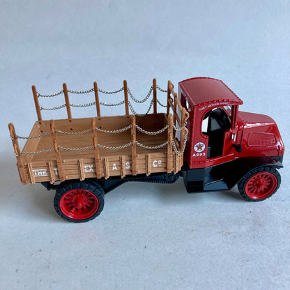 Vintage Ertl Texaco 1918 Mack AC Bulldog Flatbed Truck Diecast Coin Bank w/ KEY!