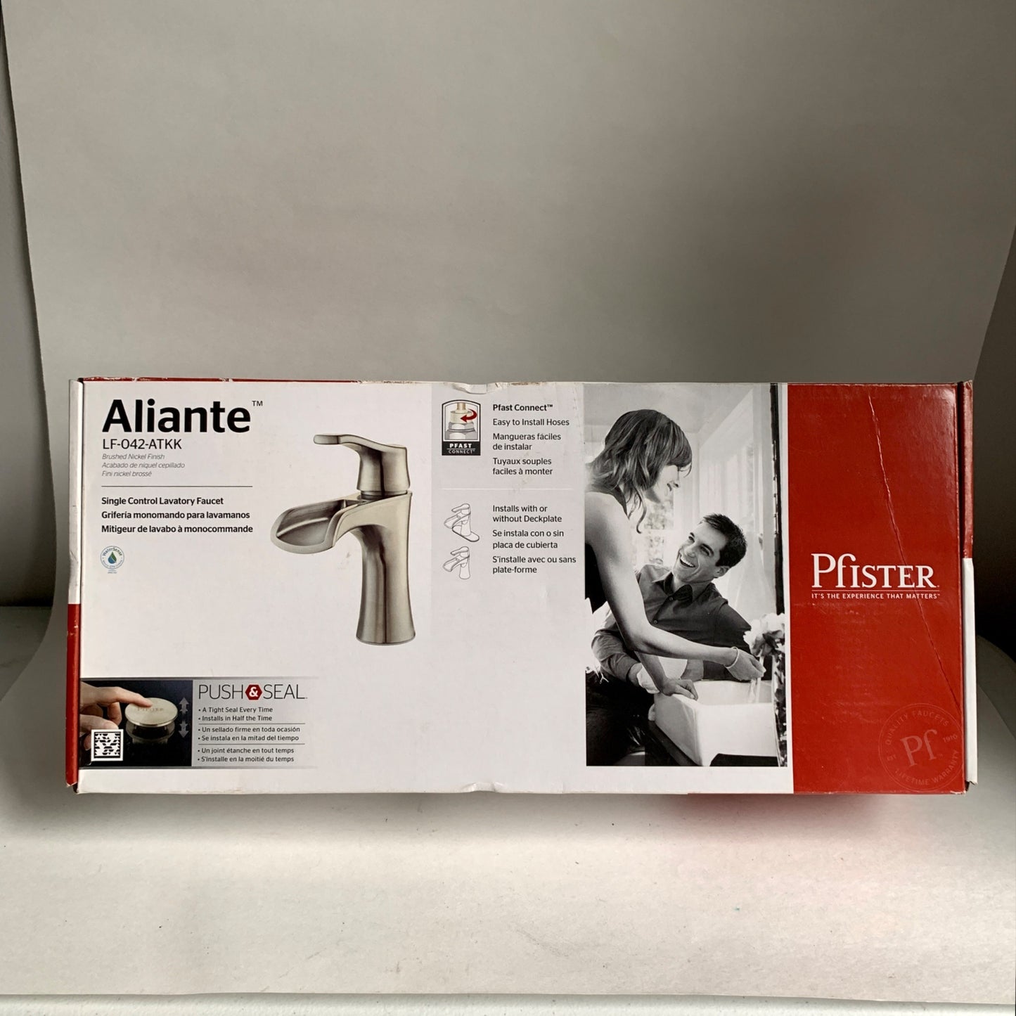 Pfister Aliante LF-042-ATKK Single Control Lavatory Faucet New in Box Brushed Nickel