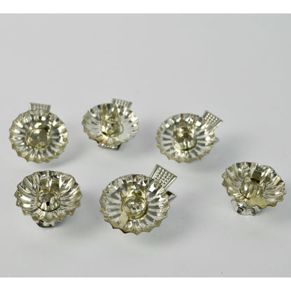 Vintage Aluminum Christmas Tree Candle Clips Lot of 6