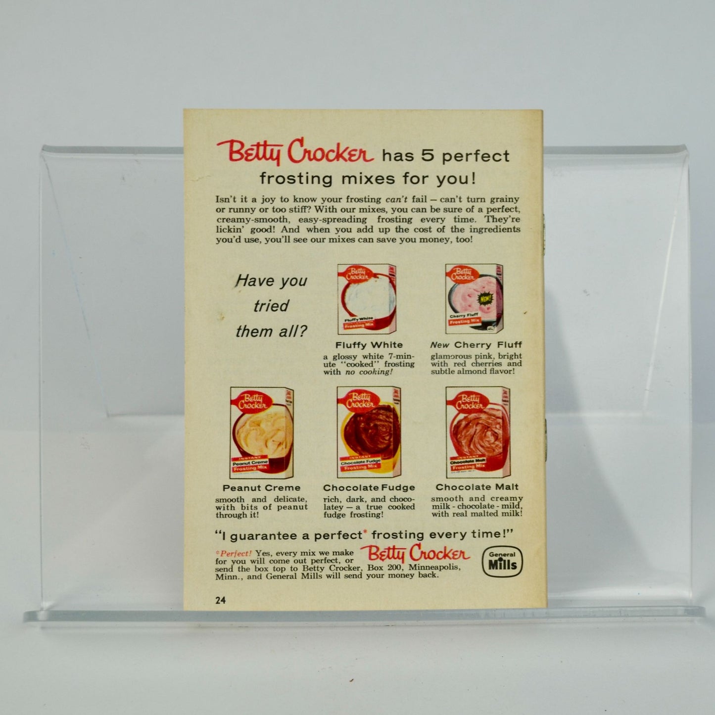 Betty Crocker's Frosting Secrets Booklet Fun with Frostings 1958 Vintage