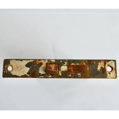 Antique Mortise Door Lock Cast Iron 5.25" Vintage Latch Salvage NO KEY