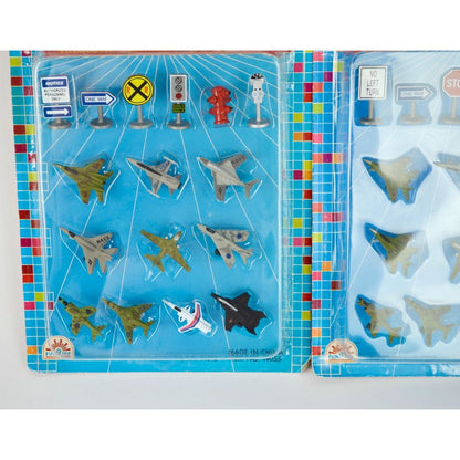 Funrise Micro Action Jet Planes and Magnifiers Set New Vintage NOS 1989