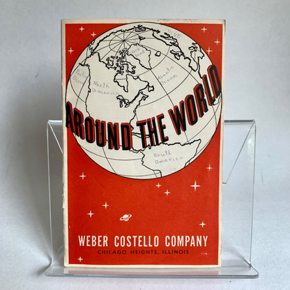 1952 Vintage Around the World Weber Costello Company Booklet
