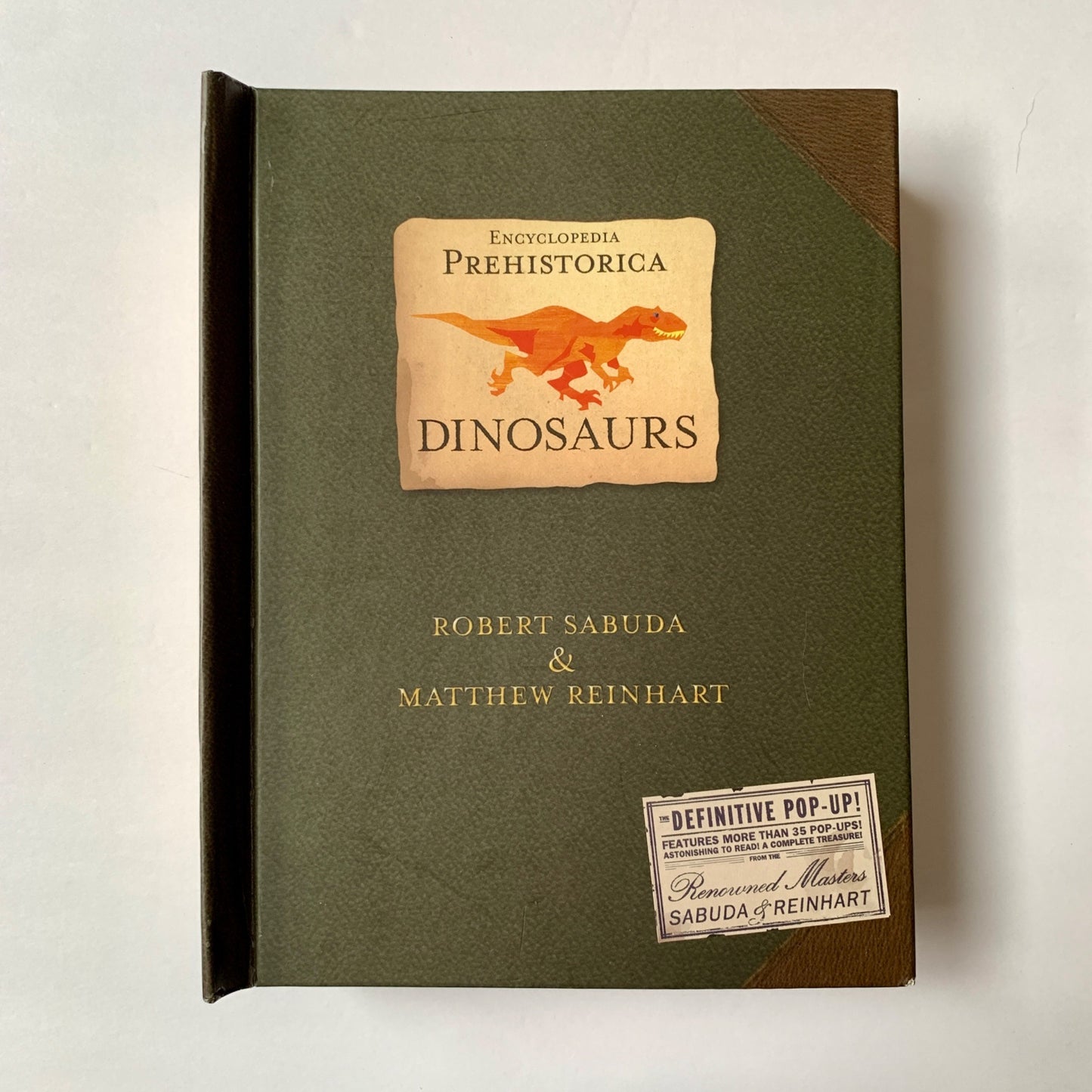 Encyclopedia Prehistorica Dinosaurs Pop Up Book Sabuda Reinhart SIGNED