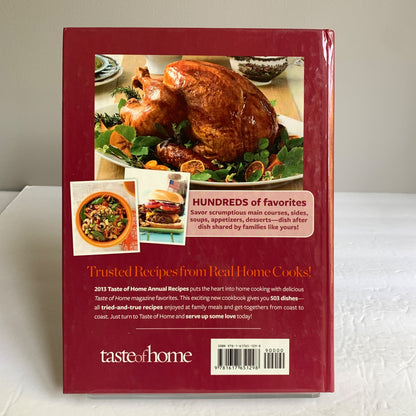 Taste of Home 2013 Annual Recipes Hardcover Cookbook