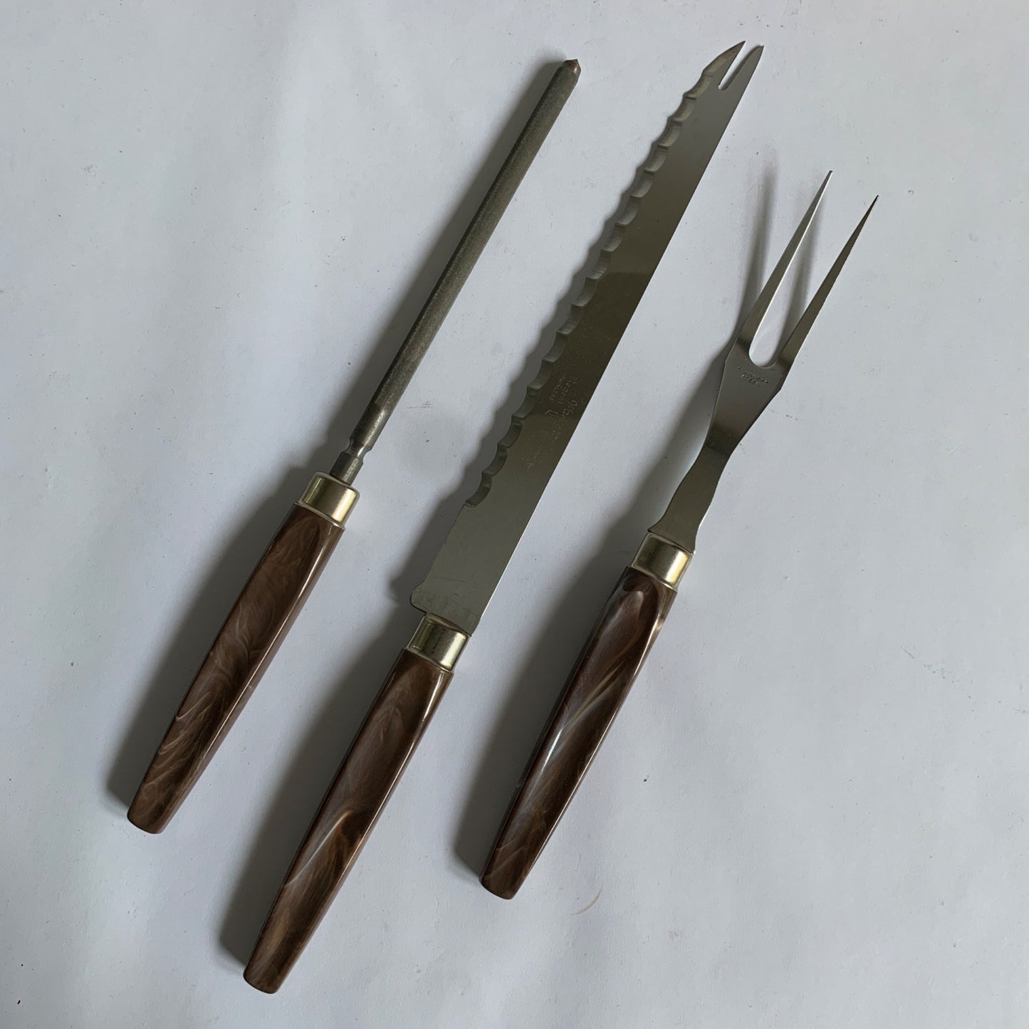 Warwick Cutlery Set Carving Knife Set Fork Sharpener Sheffield Stainless