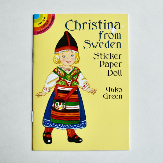 2003 Christina from Sweden Sticker Paper Doll Book NOS New Vintage