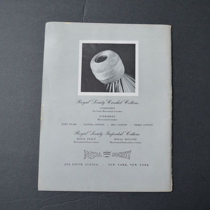 Hand Crochet By Royal Society Laces & Doilies Book No. 3 Vintage Crochet Patterns 1943