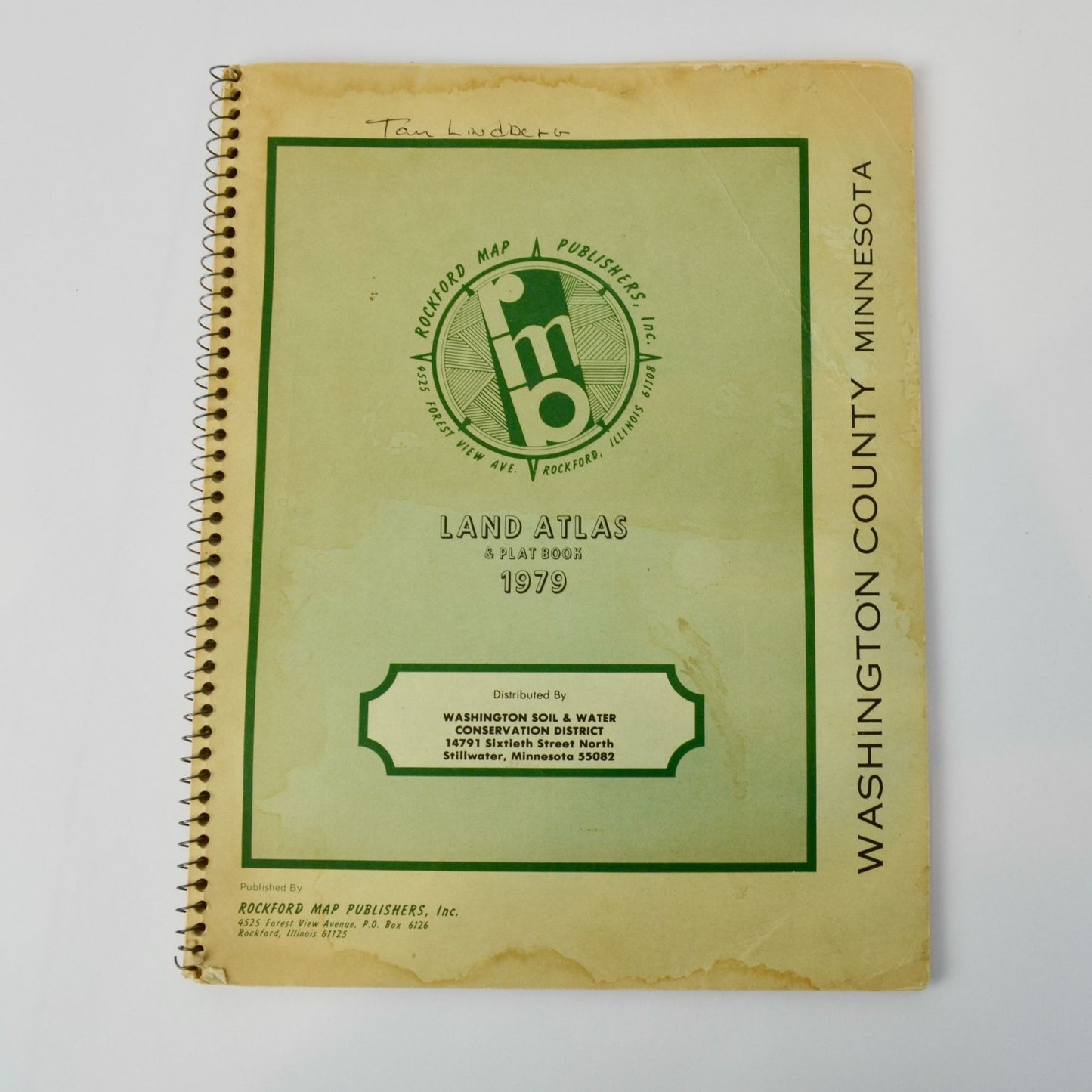 Vintage 1979 Washington County, MN Land Atlas & Plat Book Minnesota Platbook