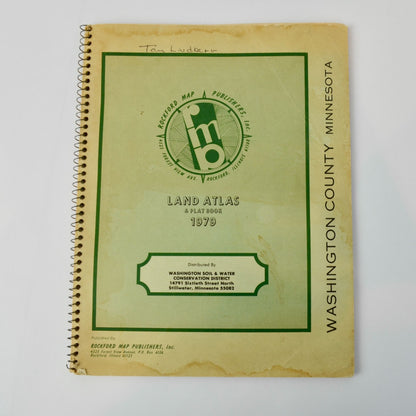 Vintage 1979 Washington County, MN Land Atlas & Plat Book Minnesota Platbook