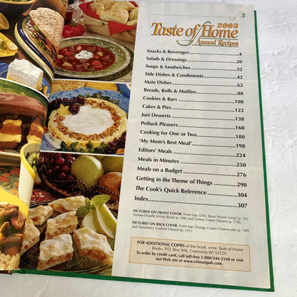 Taste of Home 2003 Annual Recipes Vintage Cookbook