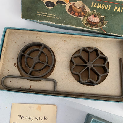 Griswold Famous Patty Molds In Original Boxes with Directions