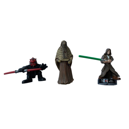 Star Wars Galatic Heroes Darth Maul Tusken Raider Jedi Night Figures