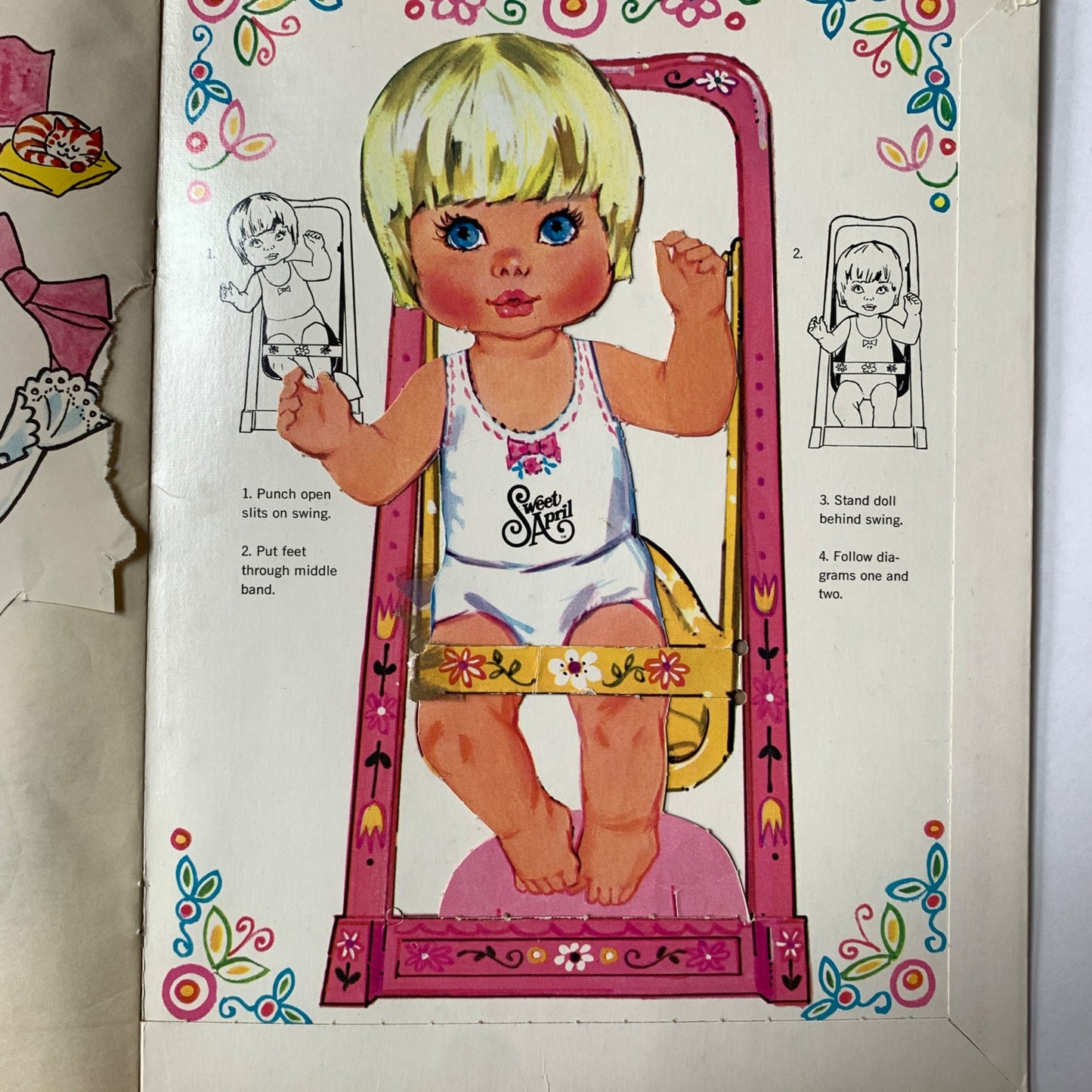 1973 Whitman Sweet April Paper Doll Book