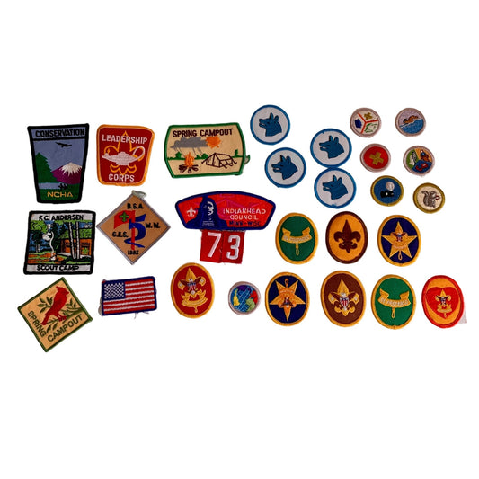 Vintage Boy Scouts of America BSA Patches Lot of 28