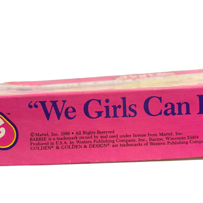 Mattel 1986 We Girls Can Do Anything Board Game Barbie Complete