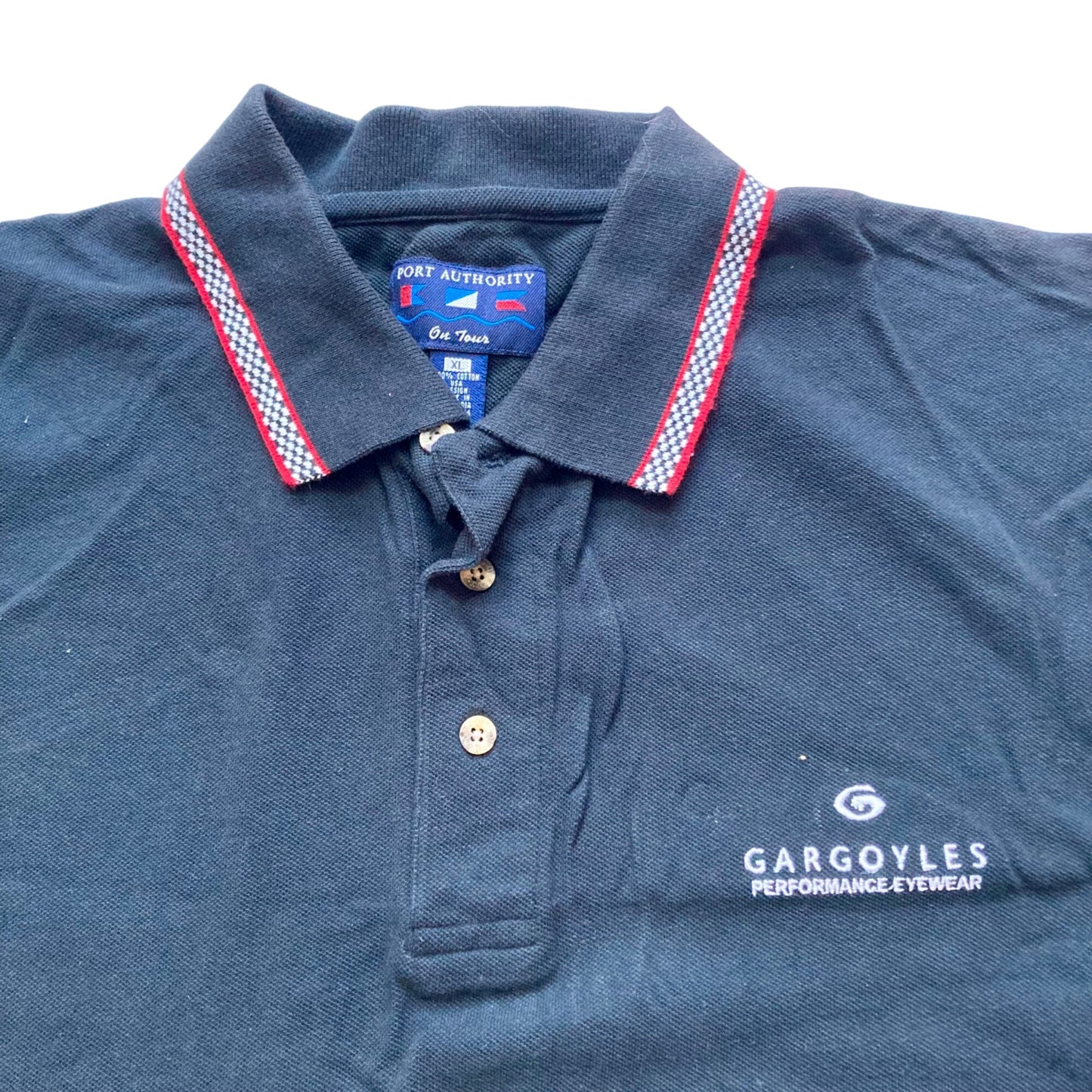 Vintage Gargoyles Performance Eyewear Polo Shirt NASCAR Daytona Sponsor 1997 XL