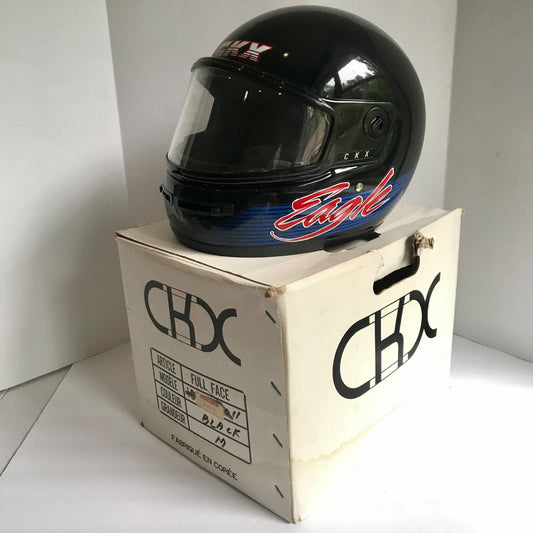 Vintage CKX Eagle Snowmobile Motorcycle Full Face Helmet Size Medium NICE!