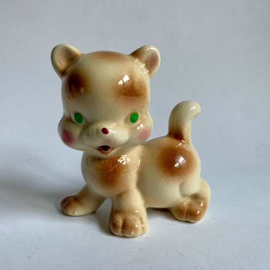 Rempel Anthropomorphic Cuddles the Cat Figurine Repaired