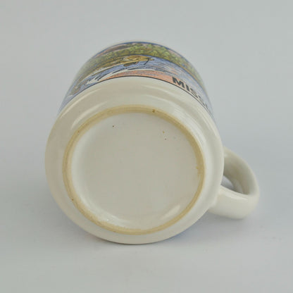Missouri Coffee Mug Vintage Fish Boat Cabin Teal Interior
