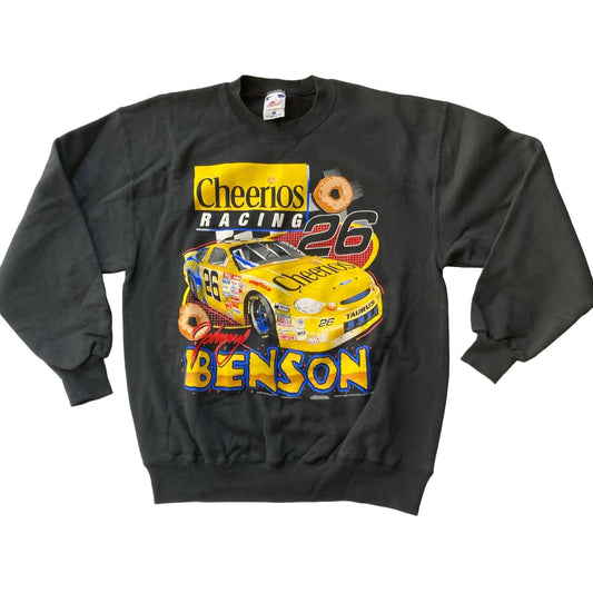 1998 NASCAR Johnny Benson #26 Sweatshirt "Go With the O's" Large All Over Print