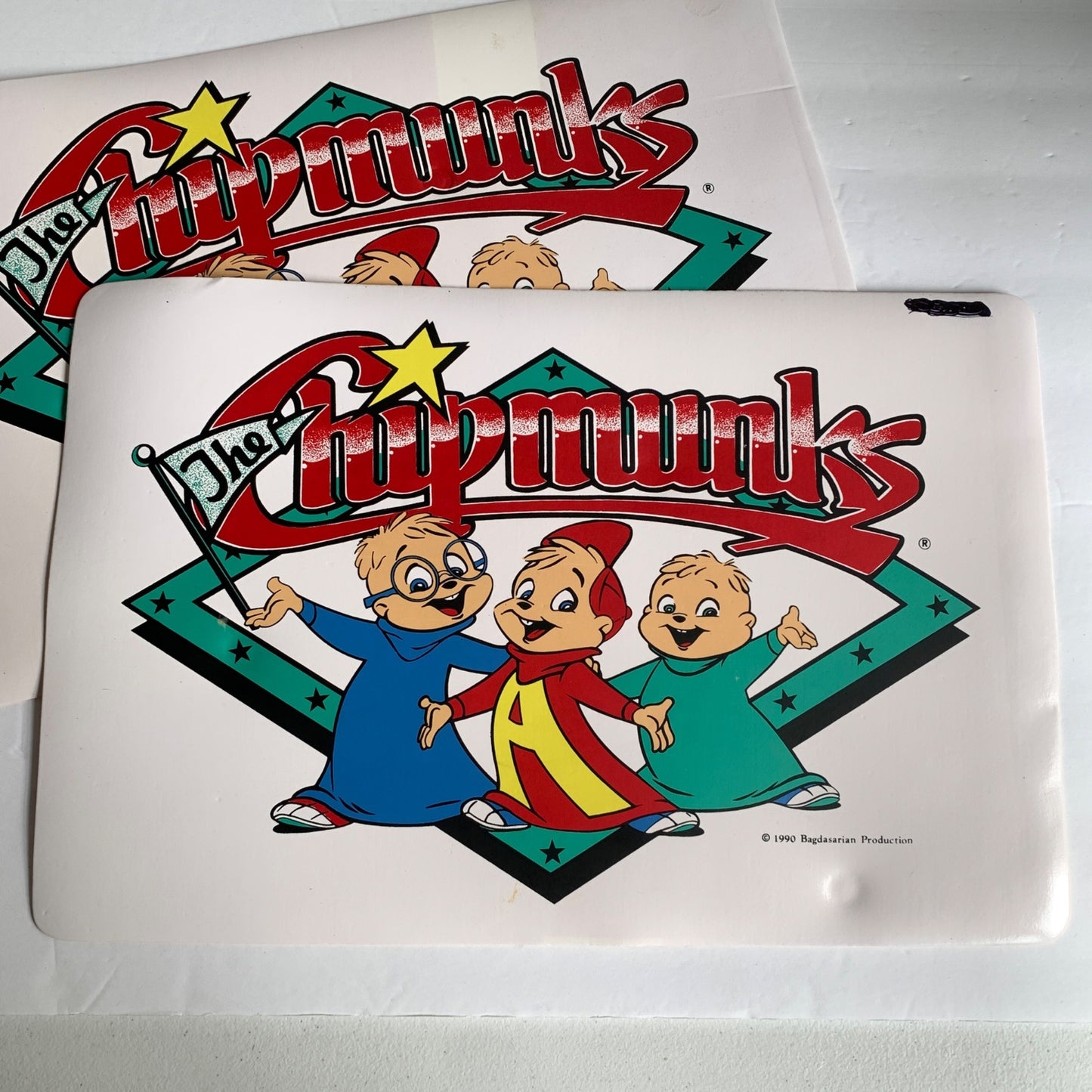 Vintage | The Chipmunks 1990 Placemats Set of 3