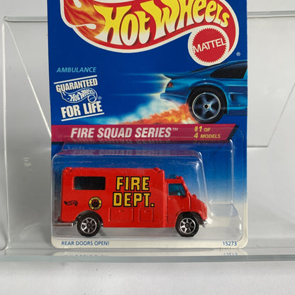 Hot Wheels Mattel Fire Squad Series 15273 Ambulance New Vintage 1995