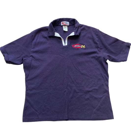 Vintage Jeff Gordon #24 Chase Authentics Polo Shirt Women's 2XL RN93965 Purple