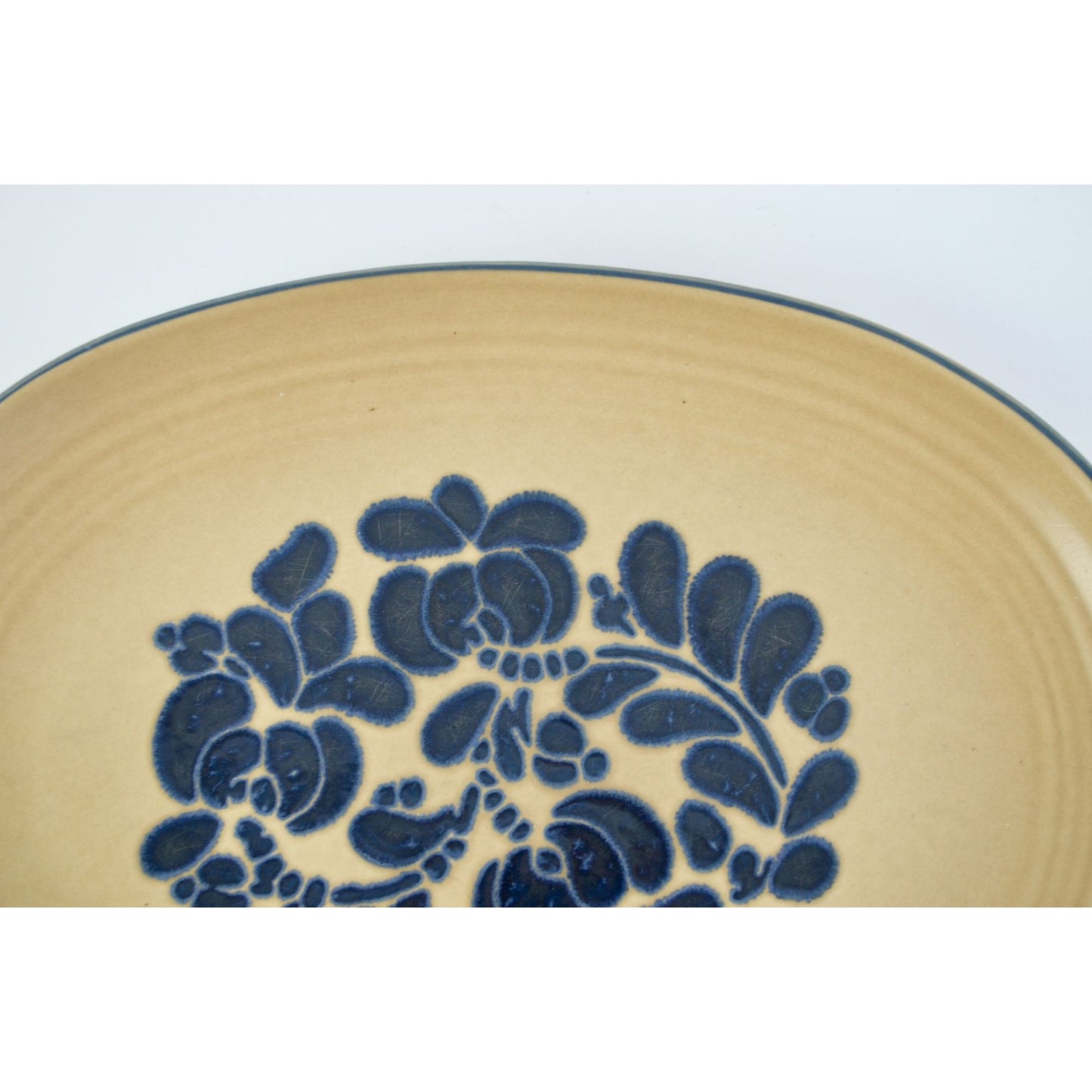 Vintage Pfaltzgraff FOLK ART 14” Oval Platter (USA Castle Mark)