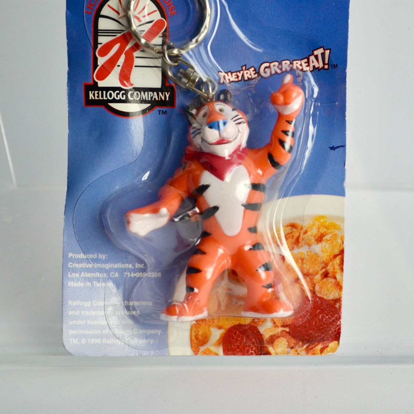Tony the Tiger Keychain Kellogg Company Vintage NOS New