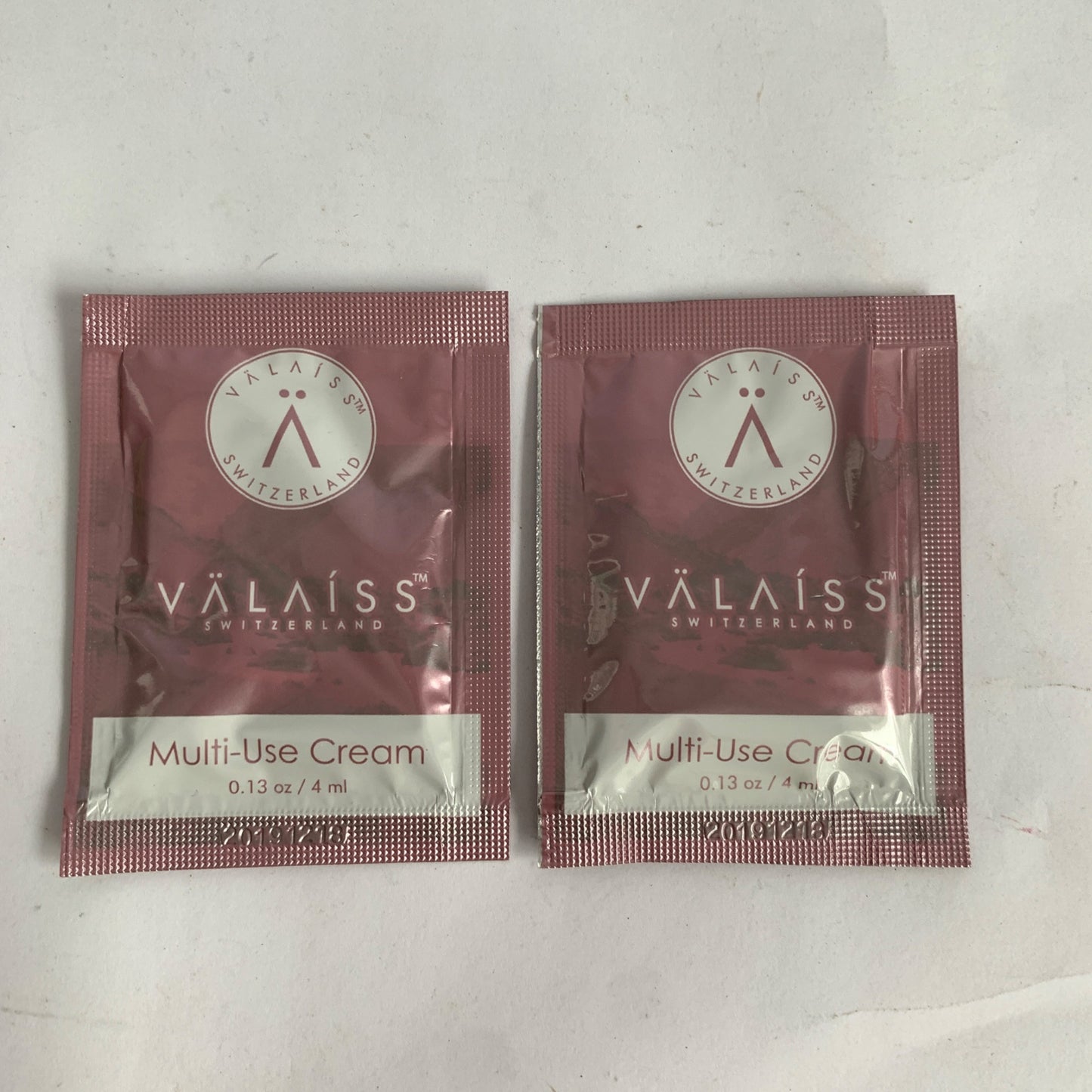 Valaiss Switzerland Multi-Use Cream Sample Packs x2 .13 oz each