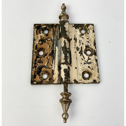 Antique Cast Iron 3"x3" Door Hinge Steeple Top Victorian Eastlake Style