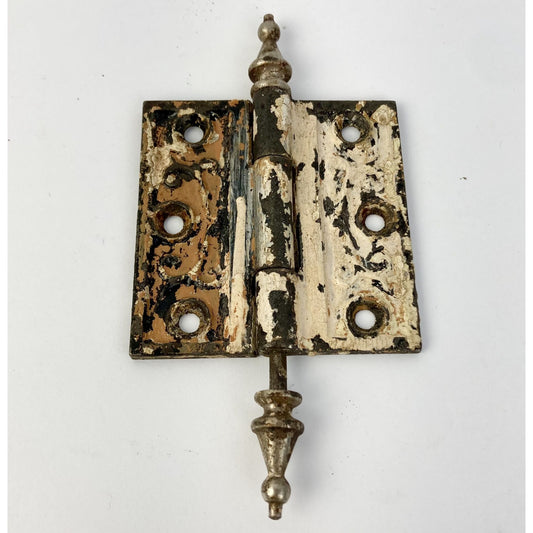 Antique Cast Iron 3"x3" Door Hinge Steeple Top Victorian Eastlake Style