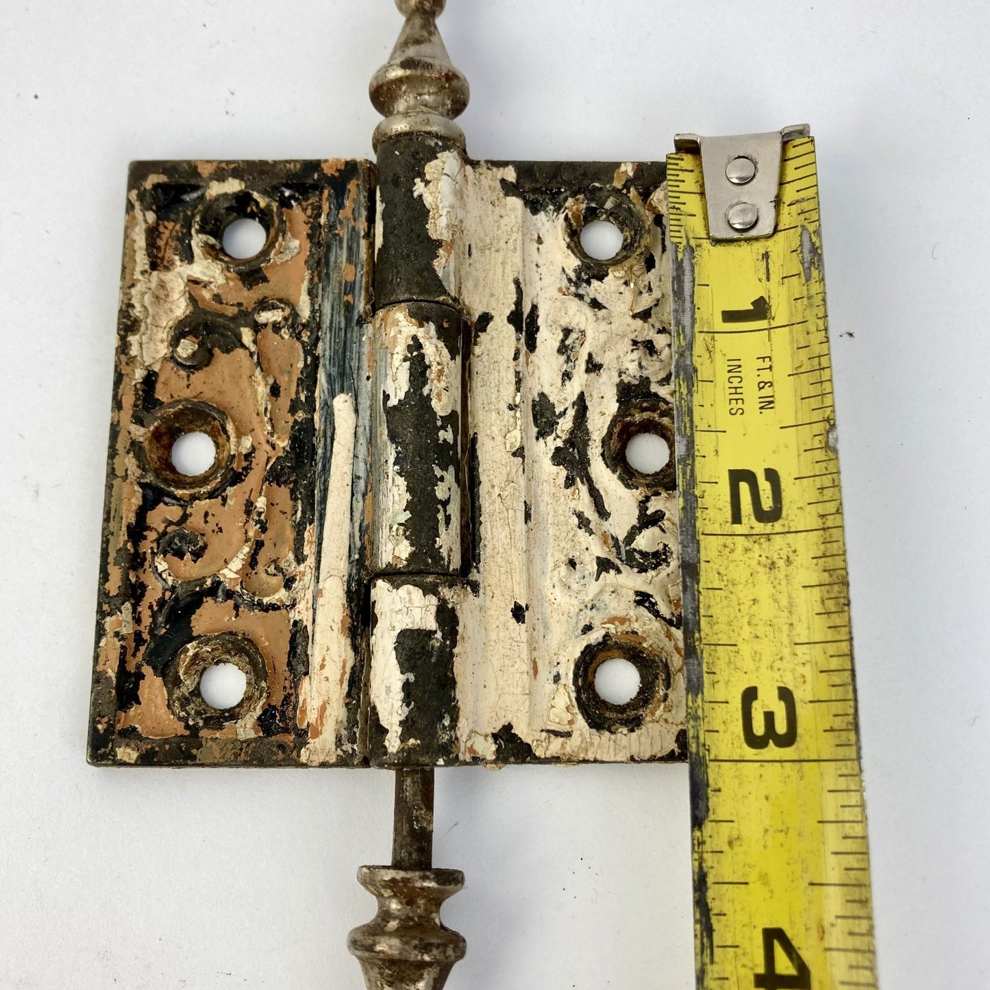Antique Cast Iron 3"x3" Door Hinge Steeple Top Victorian Eastlake Style