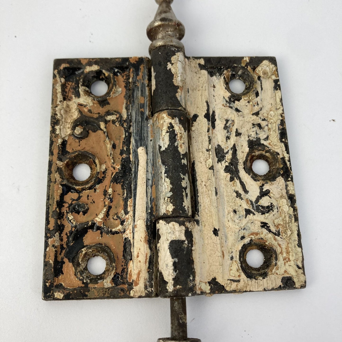 Antique Cast Iron 3"x3" Door Hinge Steeple Top Victorian Eastlake Style
